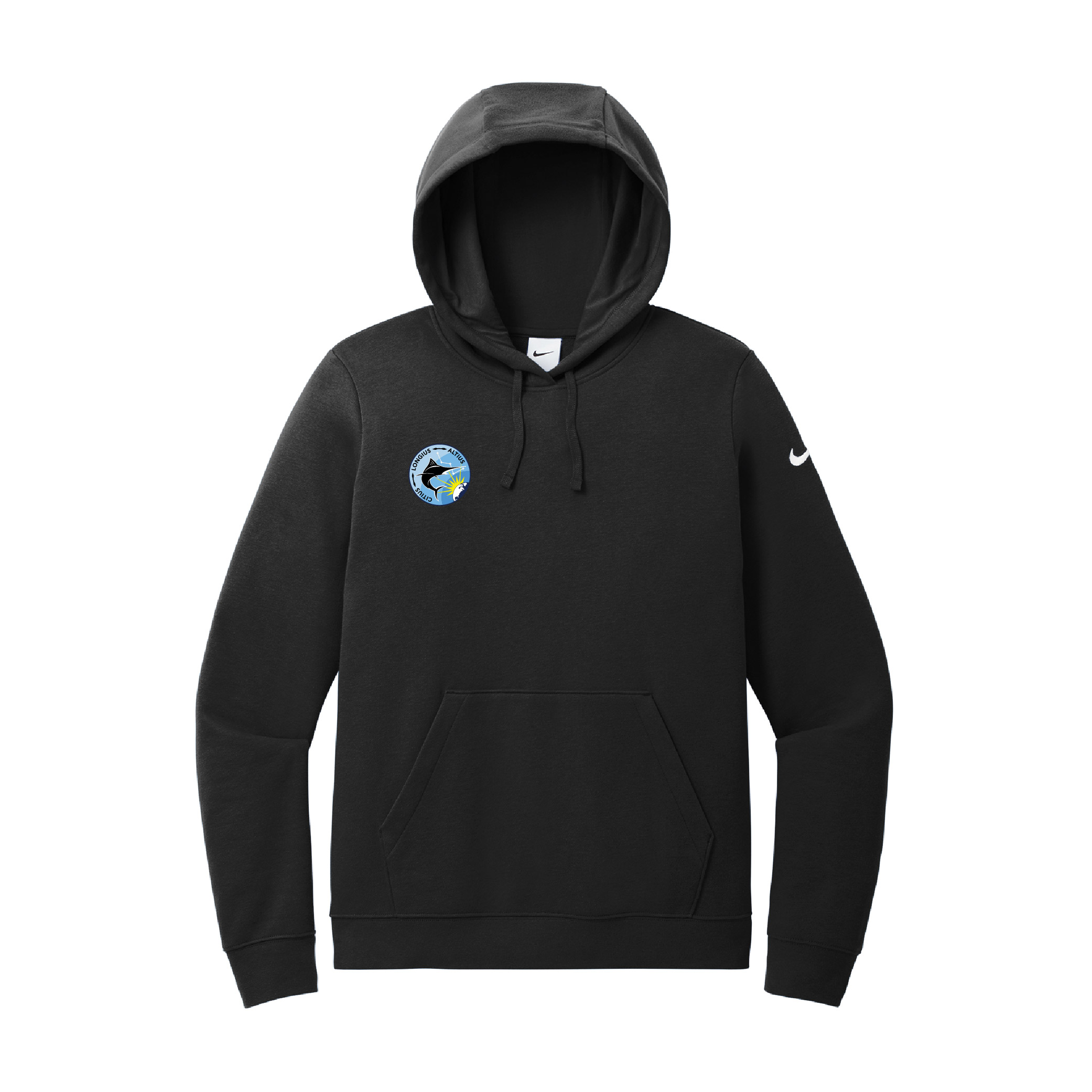 Nike Women's Club Fleece Sleeve Swoosh Pullover Hoodie